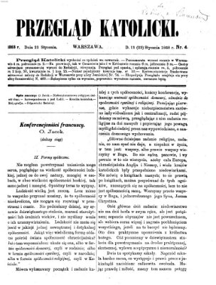 Przegląd Katolicki Donnerstag 23. Januar 1868