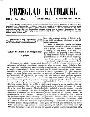 Przegląd Katolicki Donnerstag 14. Mai 1868