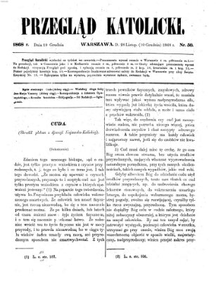 Przegląd Katolicki Donnerstag 10. Dezember 1868