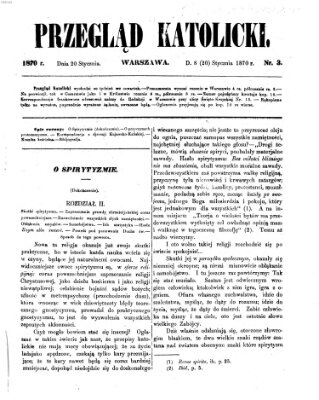 Przegląd Katolicki Donnerstag 20. Januar 1870