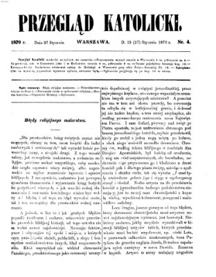 Przegląd Katolicki Donnerstag 27. Januar 1870