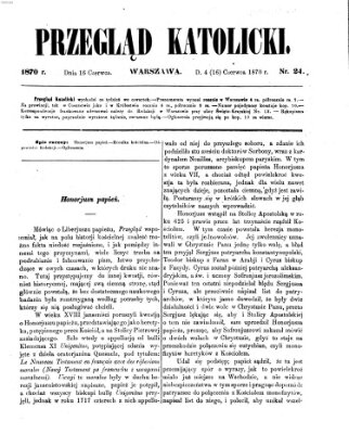 Przegląd Katolicki Donnerstag 16. Juni 1870