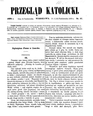 Przegląd Katolicki Donnerstag 13. Oktober 1870