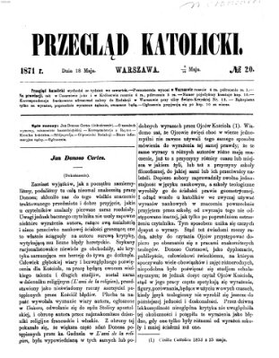 Przegląd Katolicki Donnerstag 18. Mai 1871