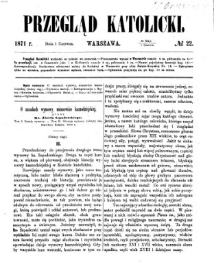 Przegląd Katolicki Donnerstag 1. Juni 1871