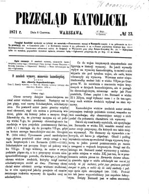 Przegląd Katolicki Donnerstag 8. Juni 1871