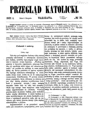 Przegląd Katolicki Donnerstag 3. August 1871