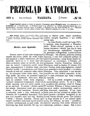 Przegląd Katolicki Donnerstag 24. August 1871