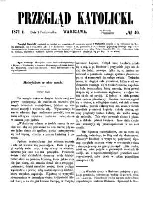 Przegląd Katolicki Donnerstag 5. Oktober 1871