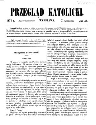 Przegląd Katolicki Donnerstag 26. Oktober 1871