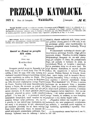 Przegląd Katolicki Donnerstag 23. November 1871