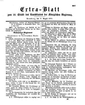 Amtsblatt für den Regierungsbezirk Arnsberg Montag 8. August 1870