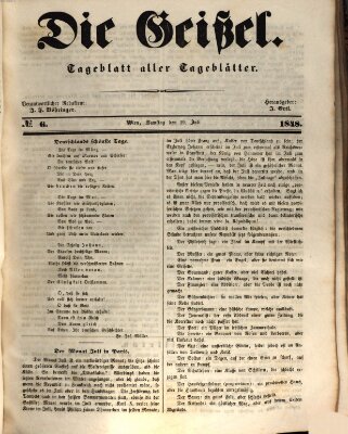 Die Geißel Samstag 29. Juli 1848