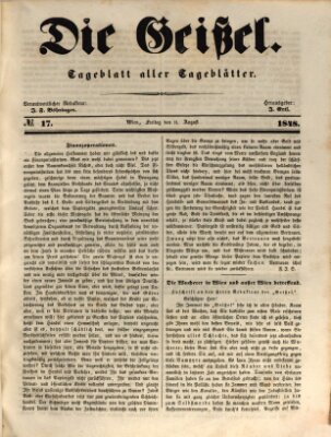 Die Geißel Freitag 11. August 1848