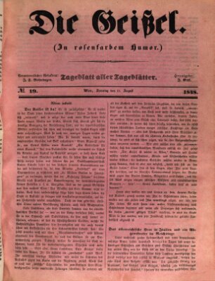 Die Geißel Sonntag 13. August 1848