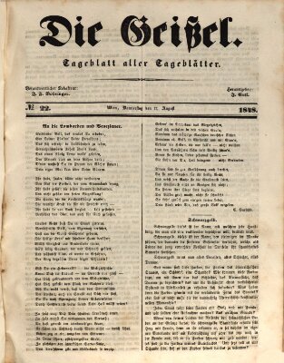 Die Geißel Donnerstag 17. August 1848