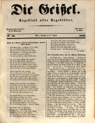 Die Geißel Samstag 19. August 1848