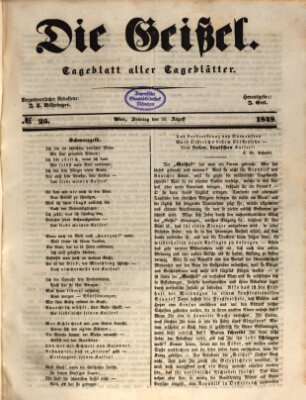 Die Geißel Sonntag 20. August 1848