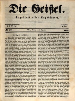 Die Geißel Sonntag 3. September 1848