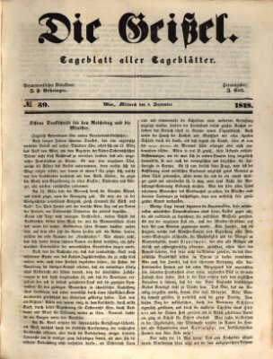 Die Geißel Mittwoch 6. September 1848