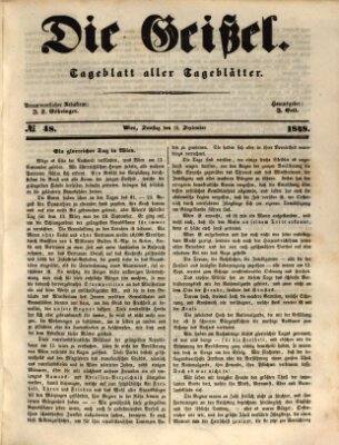 Die Geißel Samstag 16. September 1848