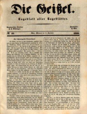 Die Geißel Mittwoch 20. September 1848