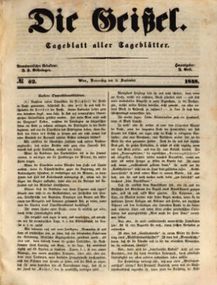 Die Geißel Donnerstag 21. September 1848