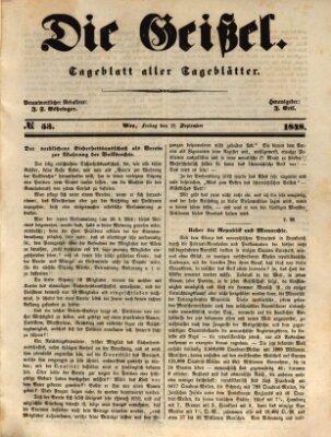 Die Geißel Freitag 22. September 1848