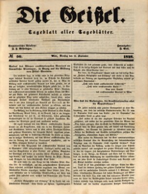 Die Geißel Dienstag 26. September 1848