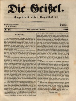 Die Geißel Samstag 2. Dezember 1848