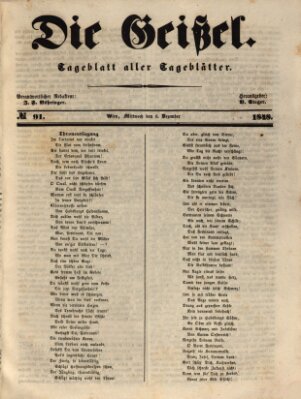 Die Geißel Mittwoch 6. Dezember 1848