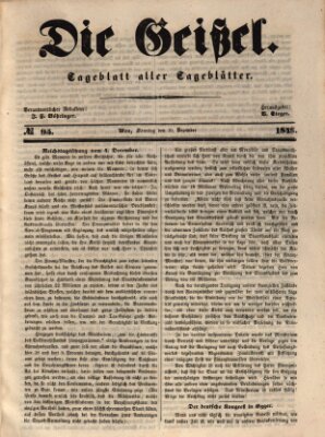 Die Geißel Sonntag 10. Dezember 1848