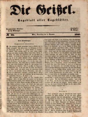 Die Geißel Donnerstag 14. Dezember 1848