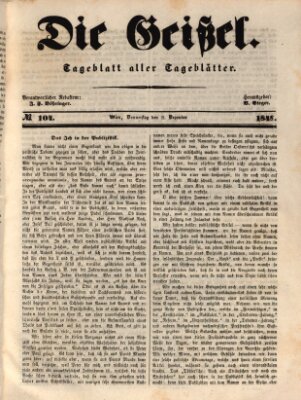 Die Geißel Donnerstag 21. Dezember 1848