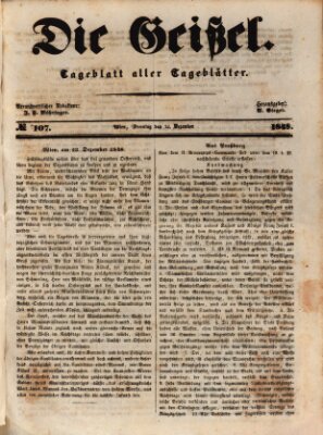 Die Geißel Sonntag 24. Dezember 1848