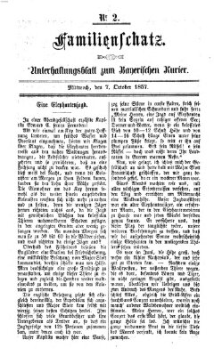 Familienschatz (Bayerischer Kurier) Mittwoch 7. Oktober 1857