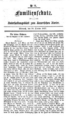 Familienschatz (Bayerischer Kurier) Mittwoch 28. Oktober 1857