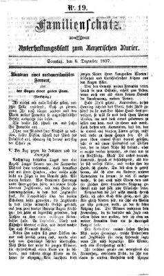 Familienschatz (Bayerischer Kurier) Sonntag 6. Dezember 1857