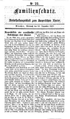 Familienschatz (Bayerischer Kurier) Mittwoch 16. Dezember 1857