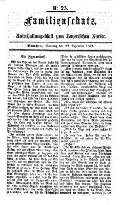 Familienschatz (Bayerischer Kurier) Sonntag 27. Dezember 1857