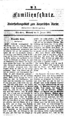 Familienschatz (Bayerischer Kurier) Mittwoch 9. Januar 1861