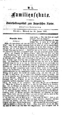 Familienschatz (Bayerischer Kurier) Mittwoch 16. Januar 1861