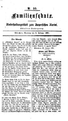 Familienschatz (Bayerischer Kurier) Sonntag 3. Februar 1861