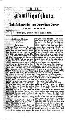 Familienschatz (Bayerischer Kurier) Mittwoch 6. Februar 1861