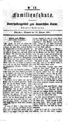 Familienschatz (Bayerischer Kurier) Mittwoch 13. Februar 1861