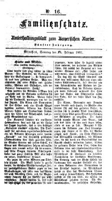 Familienschatz (Bayerischer Kurier) Sonntag 24. Februar 1861