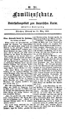 Familienschatz (Bayerischer Kurier) Mittwoch 13. März 1861