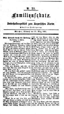 Familienschatz (Bayerischer Kurier) Mittwoch 27. März 1861