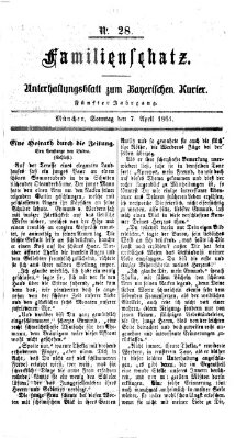 Familienschatz (Bayerischer Kurier) Sonntag 7. April 1861