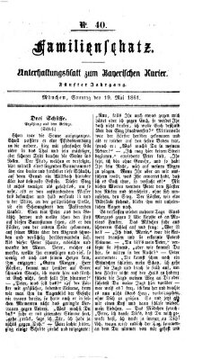 Familienschatz (Bayerischer Kurier) Sonntag 19. Mai 1861